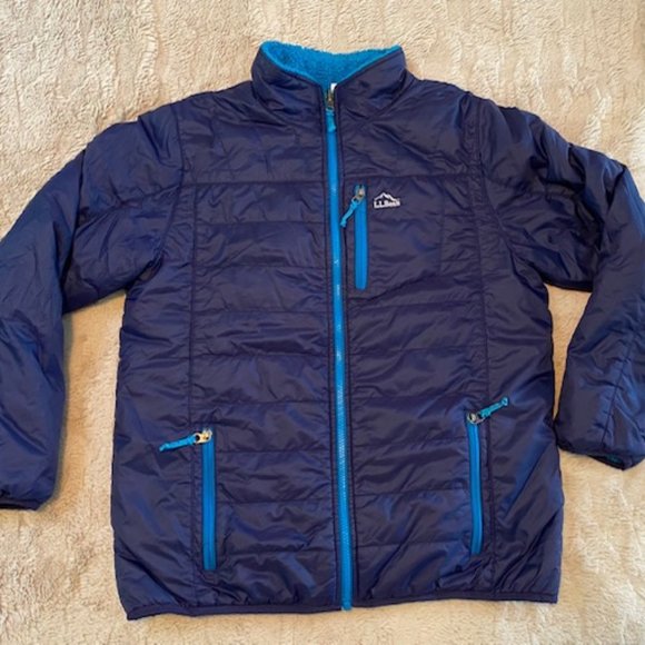 LL Bean COZY reversible jacket, kids XL - Picture 2 of 6